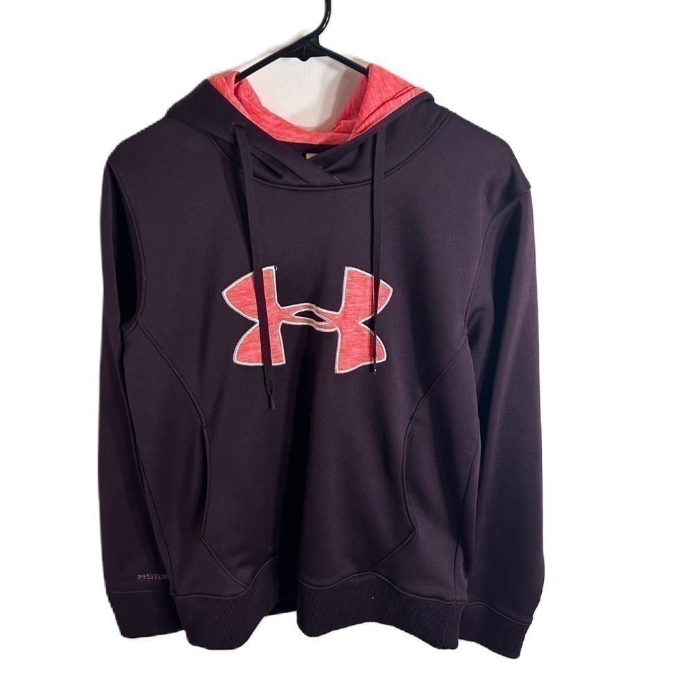 Under Armour Sweatshirt Medium Purple Pink Women’s Hooded Pullover